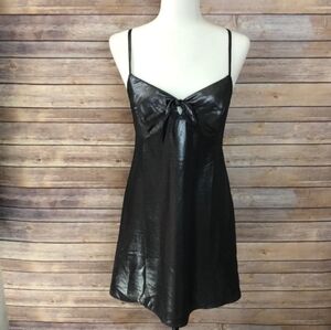 TopShop Metallic Slip Dress Size 4